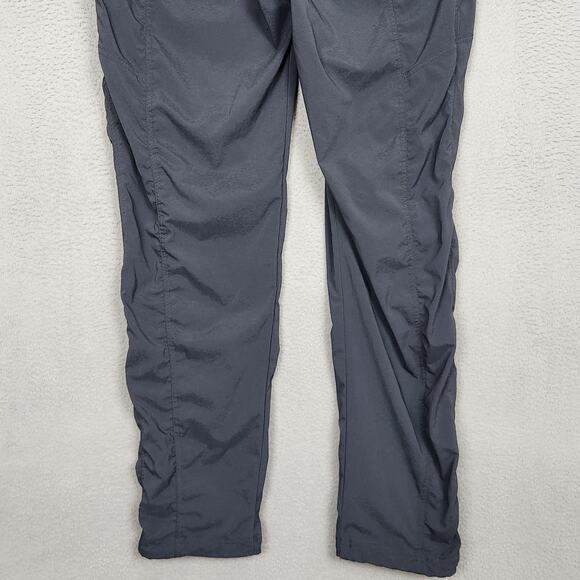 prAna Koen Pants Womens Large Gray Ruched Stretch Waistband Zipper Pockets - Picture 9 of 15